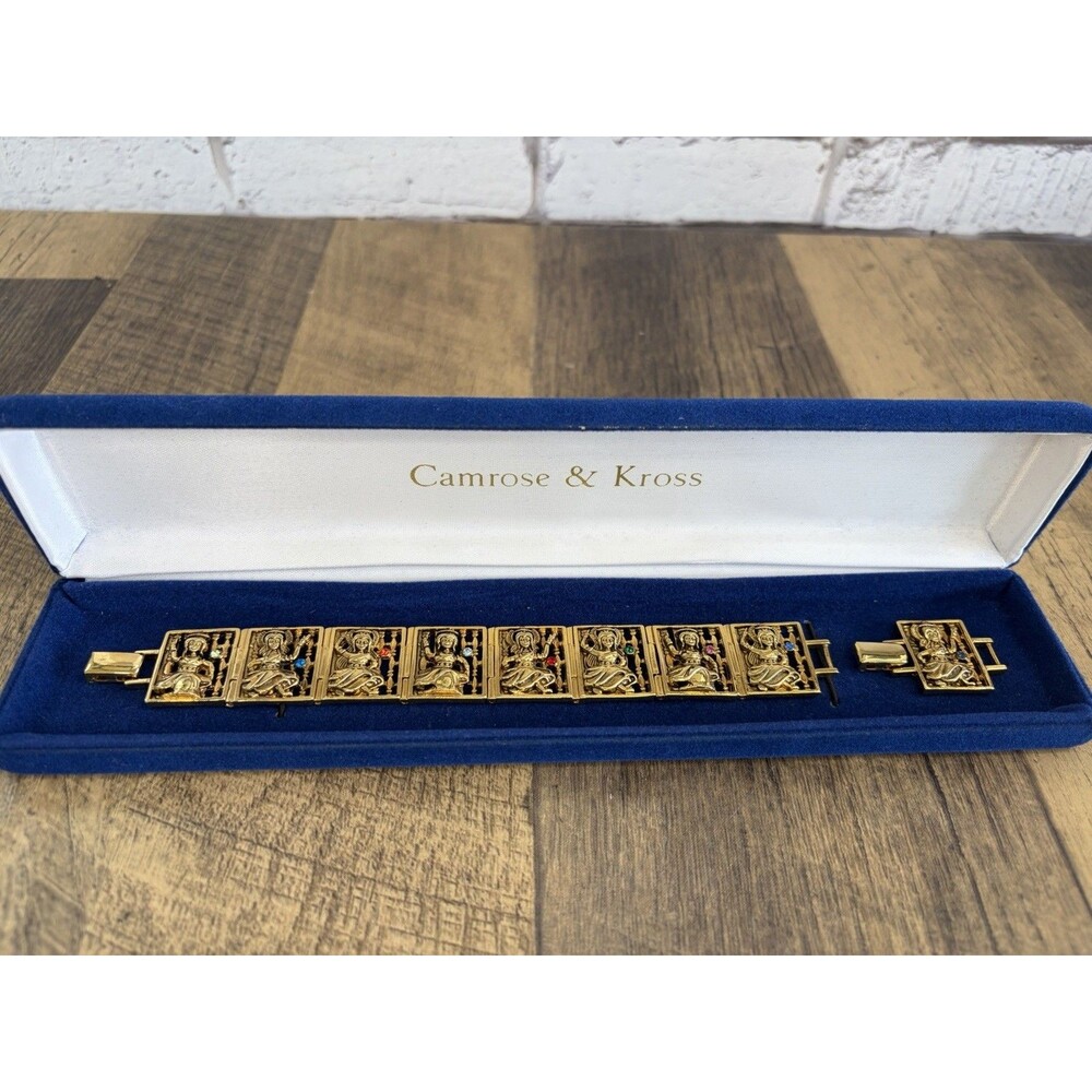 Camrose & Kross JBK Jackie Kennedy Balinese Dancers Bracelet With Extender Link
